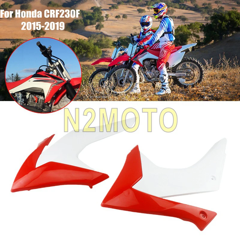 Красный и белый пластиковый комплект обтекателей для мотоцикла кожух радиатора