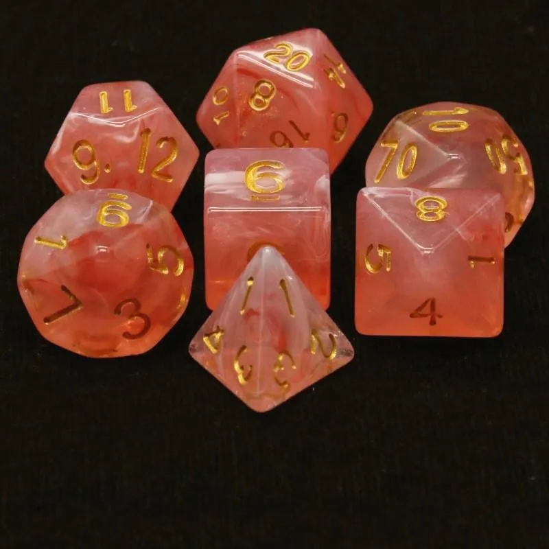 7 шт./компл. многогранные кости d& d4 d6 d8 d10 d% d12 d20 многогранные TRPG игры Набор Игральный костей для Настольная игра - Цвет: 6