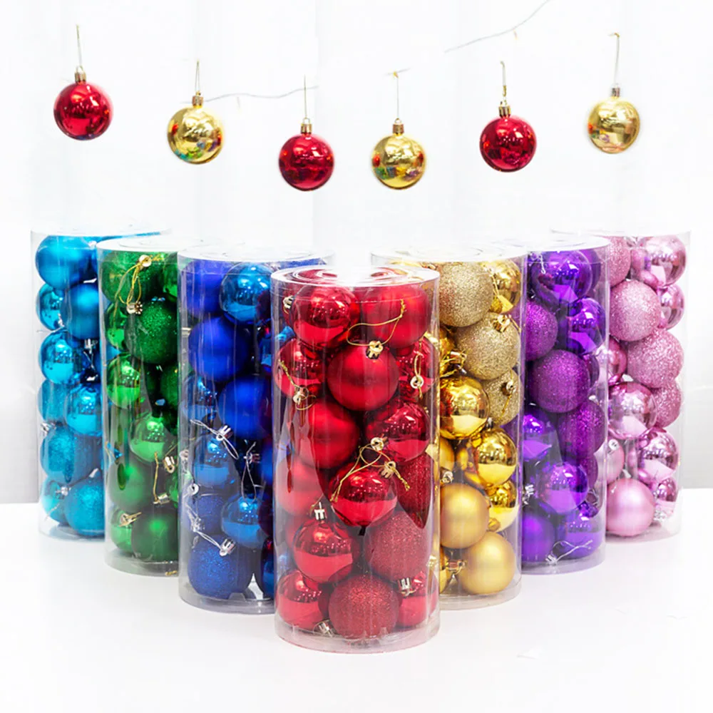 

24 шт. 4 см рождественские шары, украшения, рождественские шары, персонализированные рождественские шары для елочных шаров, украшения, рождес...