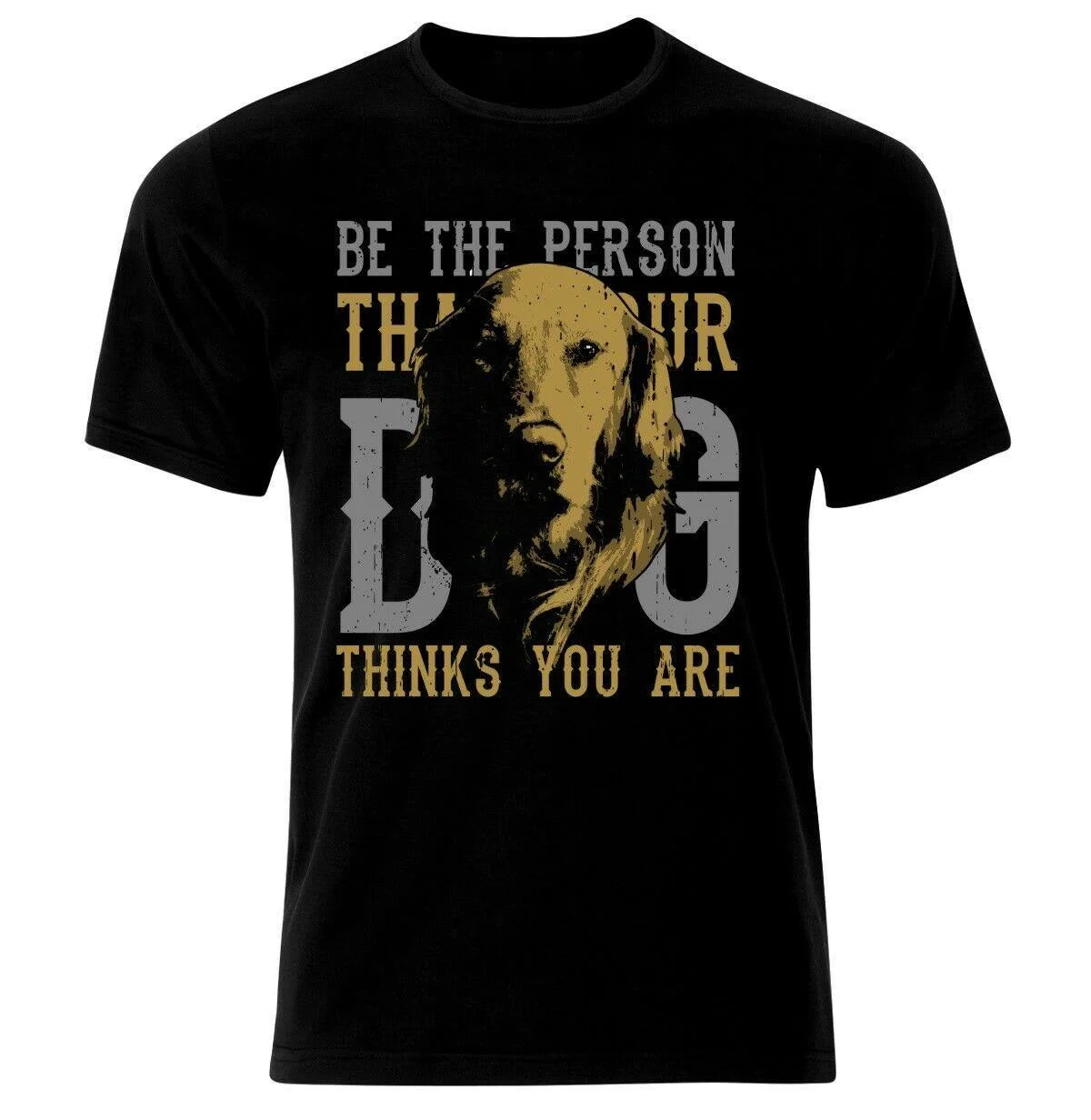 

Fun Pet Dog Slogan Printing Summer Cotton Short-sleeved O-neck Men's T-shirt