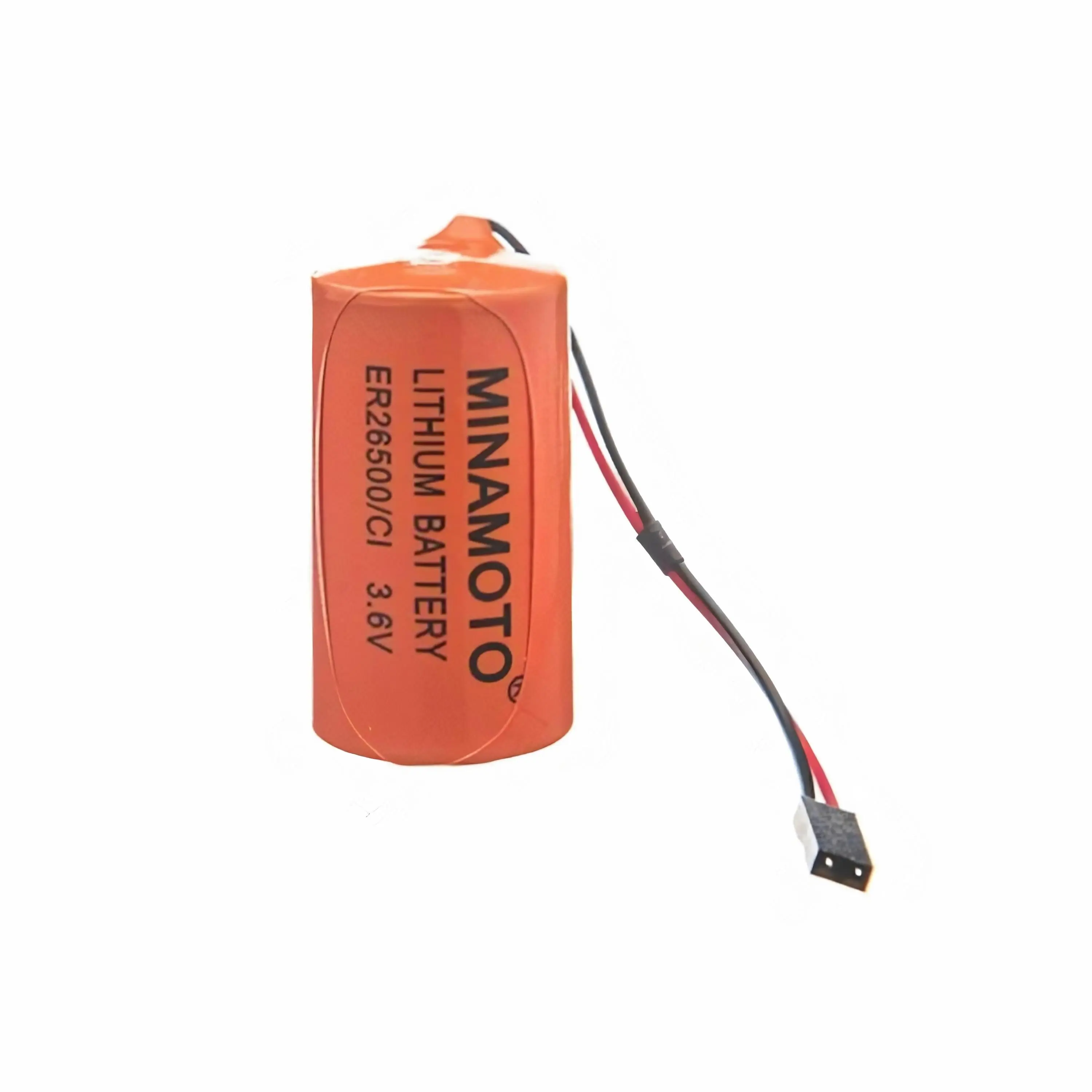 Батарейка MINAMOTO ER 26500/C1 Lithium 3.6 В C (R14) 8500 мАч с коннектором | Основные и сухие батареи