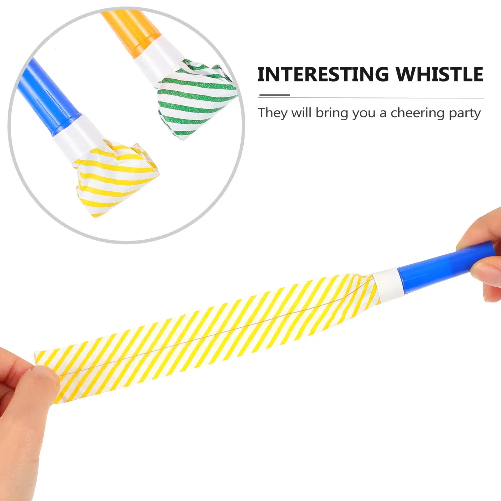 

1 Set of 50pcs Plaything Whistle Cheering Blowout Birthday Party Blower