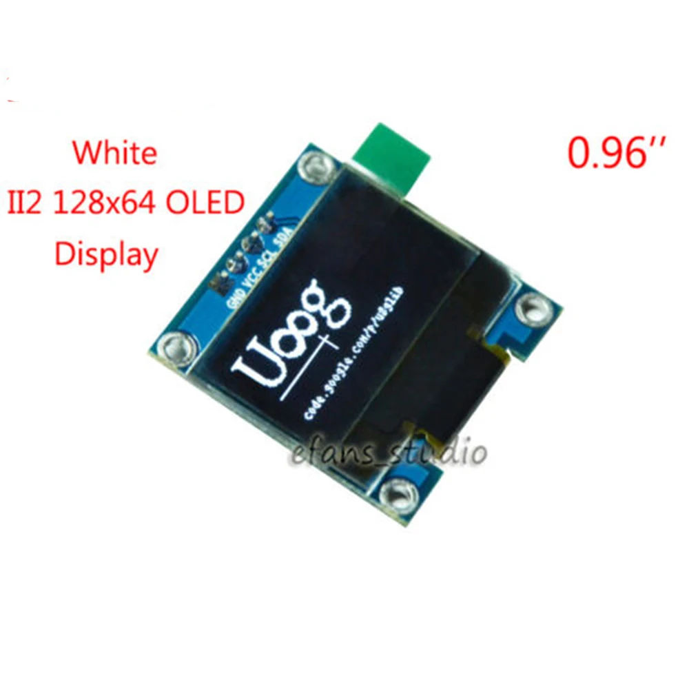 

Модуль светодиодного ЖК-дисплея 0,96 дюйма I2C IIC 128x64 O, белая панель SSD1306 для Arduino