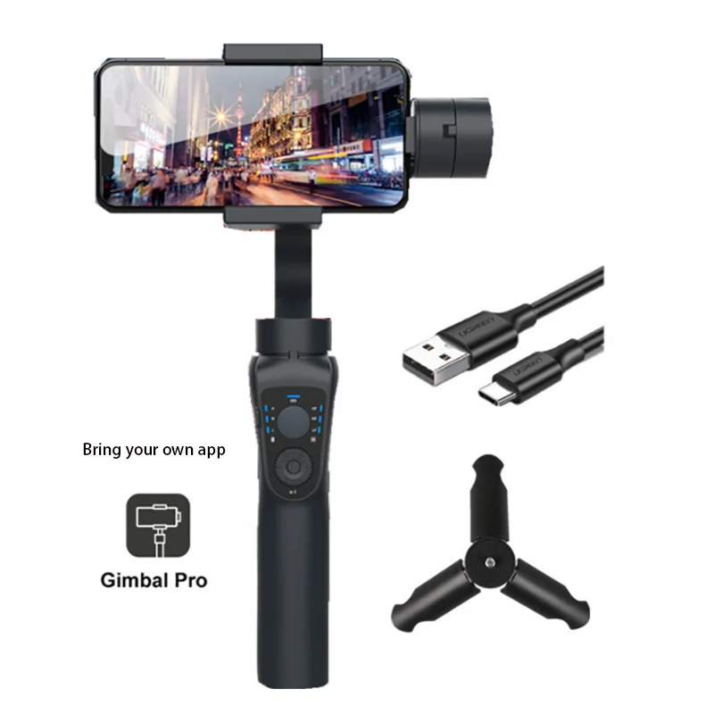 

Face Tracking Dolly Zoom Handheld Foldable camera phone real 3 Axis gimbal stabilizer