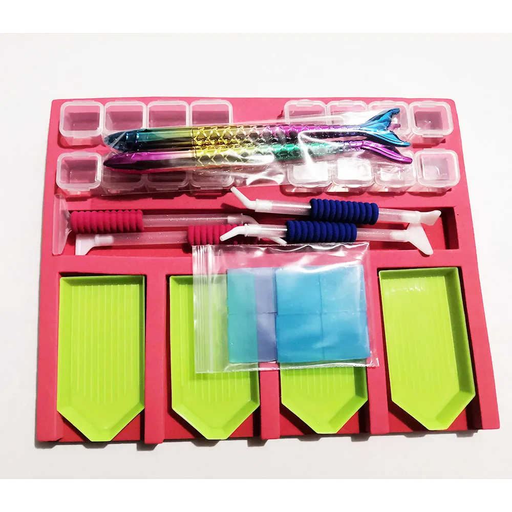 

New Diamond Painting Accessory Cross stitch Tool Container Diamond Embroidery Foam Tray Organizer Holder Mosaic Practical Gift