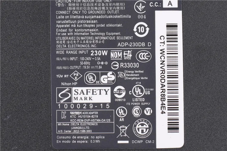 Оригинальный адаптер питания переменного тока 609836-001 19 5 в 230 а 8740 Вт для hp 1 HSTNN-DA12S
