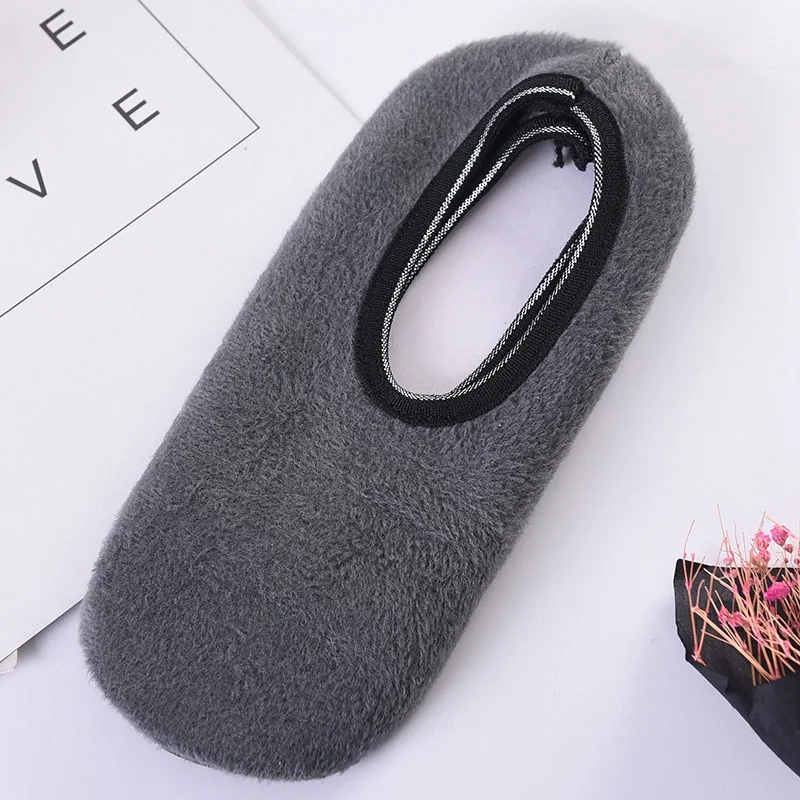 style 2 Gray Г., мужские тапочки теплая Домашняя обувь нескользящие носки-тапочки зимние тапочки мягкая плюшевая домашняя обувь удобные Тапочки - Цвет: style 2 Gray