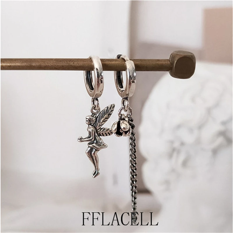 FFLACELL 2020 новые элегантные и универсальные асимметричные серьги в виде цветка Феи