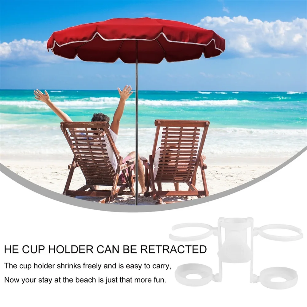 

3pcs Umbrella Cup Holder Portable Beach Umbrella Cup Rack for Patio