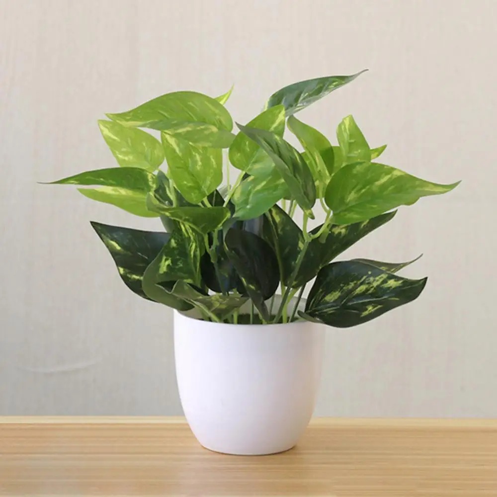 

Fresh Artificial Foliage Plant Potted Bonsai Wedding Party Mall Desktop Decor Artificial Flower Plant Balcony Desktop Decor