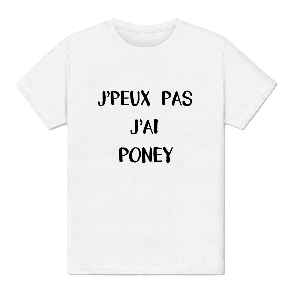 Футболка Homme Je Peux Pas Jɺi Poney Amusant фраза Cheval Mode Франция футболка Лидер продаж