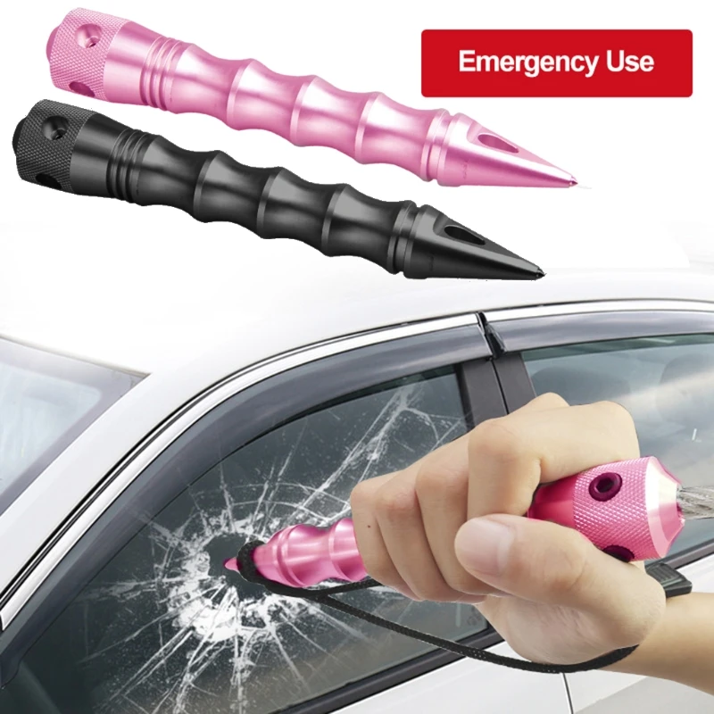 

Car Essential Emergency Window Breaker Whip Hardened Window Breaker Auto Survival Escape Safety Hammer Defense Self Tool