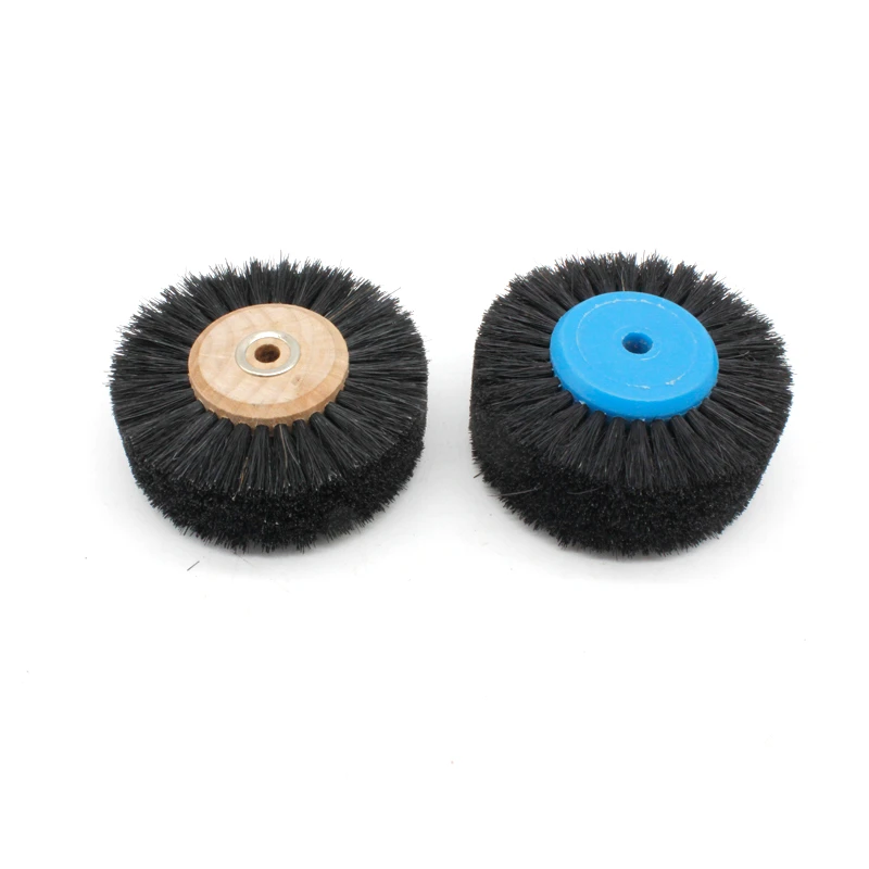 

80mm Jewelry Polishing Brush Black Bristle Buffing Wheel for Dremel Mini Drill Rotary Tools