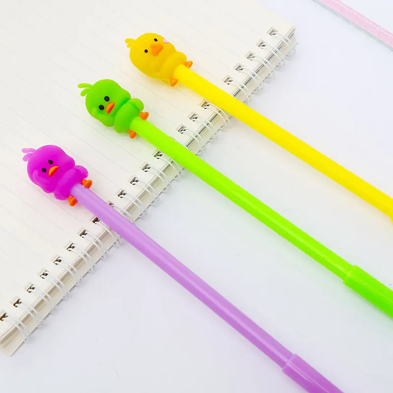 Корейский каваи курица гелевая ручка милый аниме мультфильм канцелярские товары
