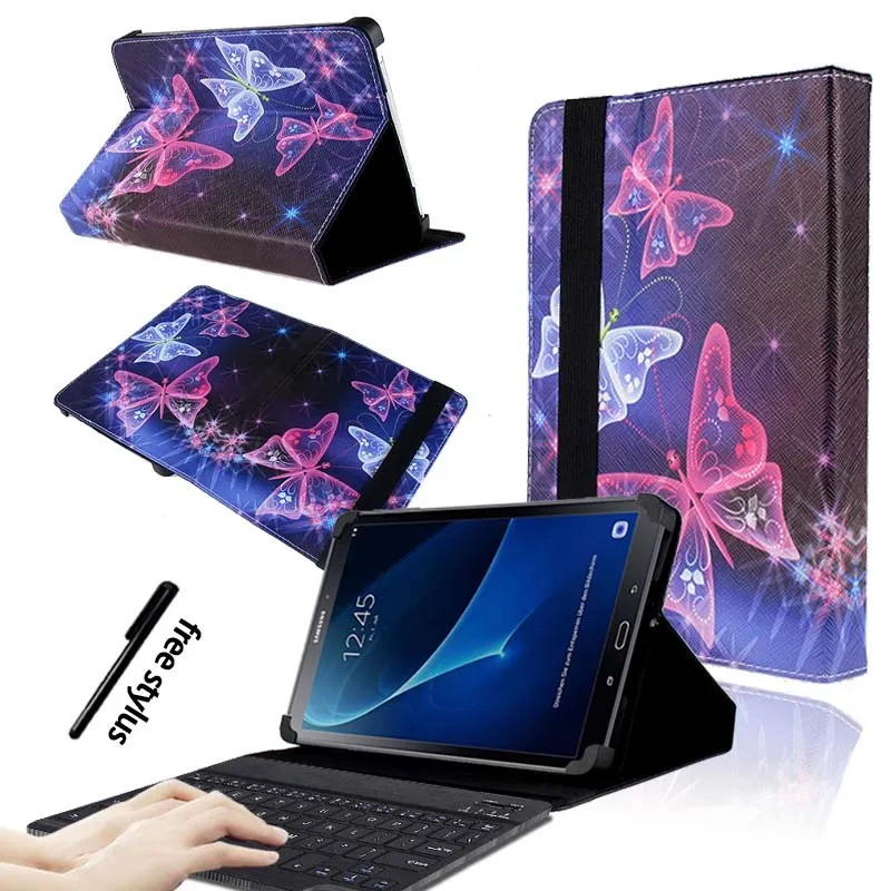 KK&LL для samsung Galaxy Tab A A6 10,1 T580 T585()-кожаный чехол-подставка для планшета+ bluetooth-клавиатура