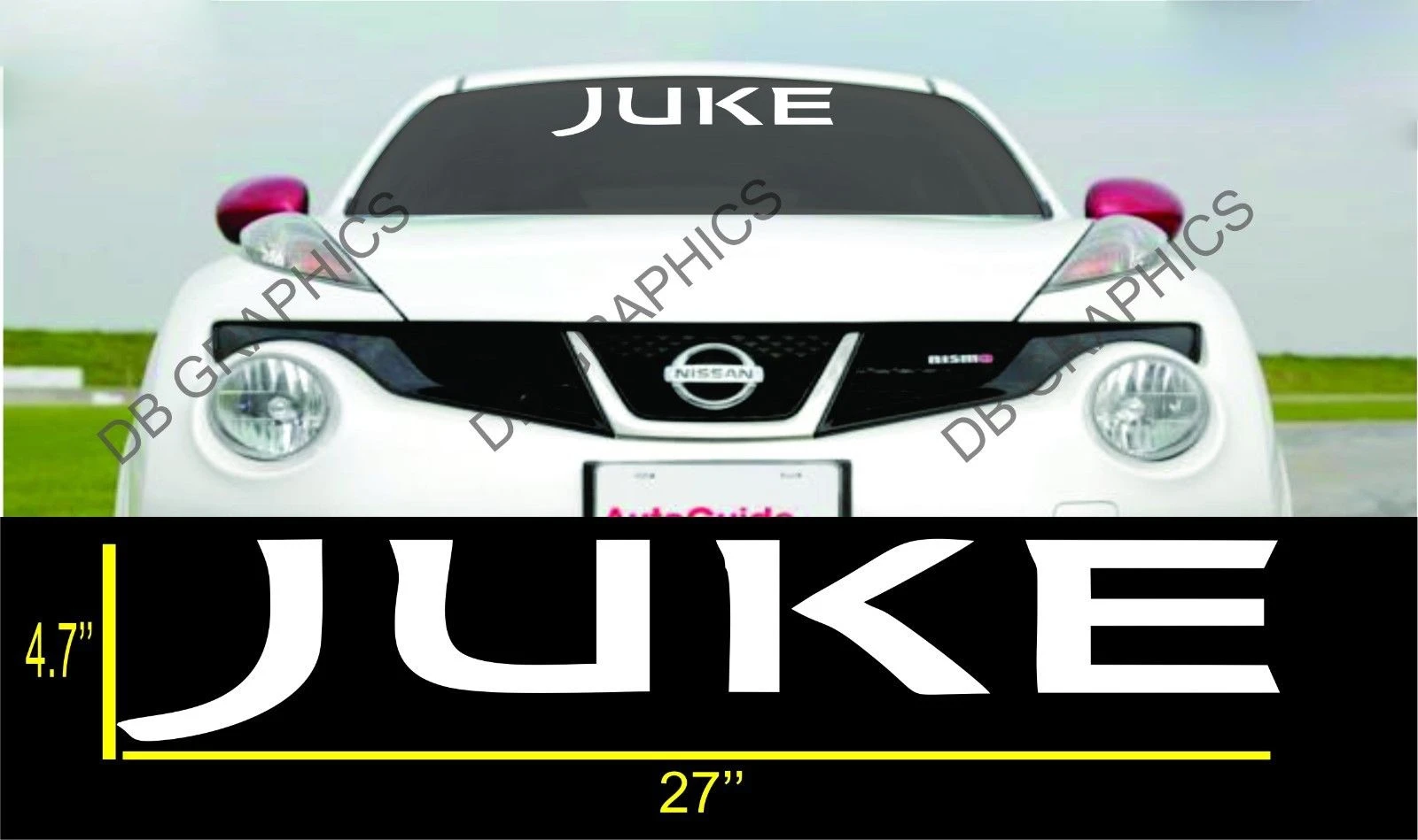 

For NISMO JUKE WINDSHIELD VINYL DECAL STICKER