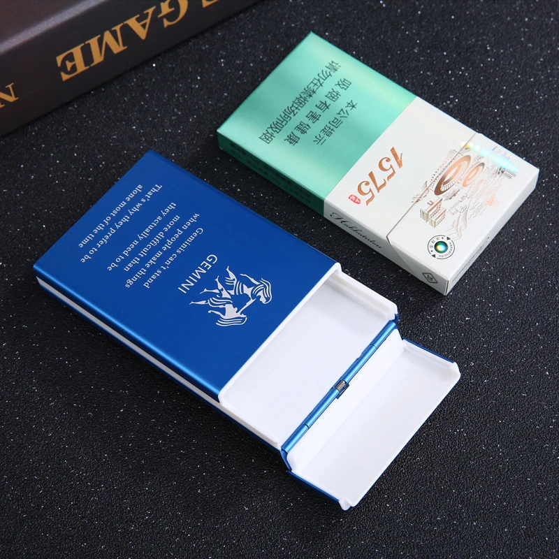 Пластиковый держатель для сигарет металлическая коробка скользящий чехол со