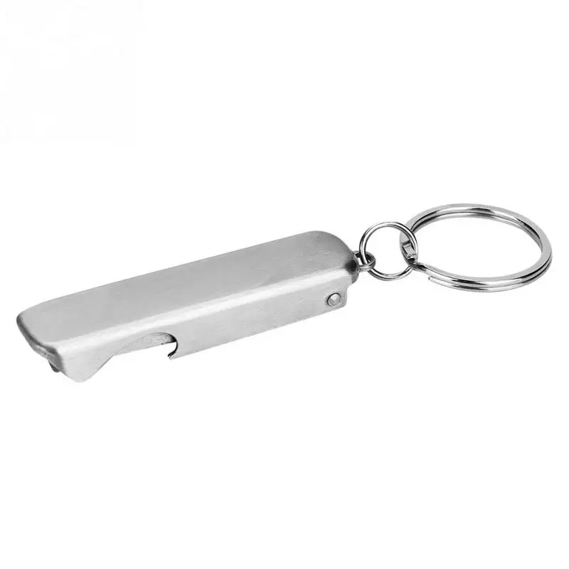 2 в 1 портативные ножницы для резки ногтей открывалка бутылок из нержавеющей