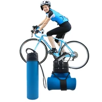sports water bottle silicone bottle bpa 600 ml eco friendly foldable kitchen drinkware hiking gym water bottle