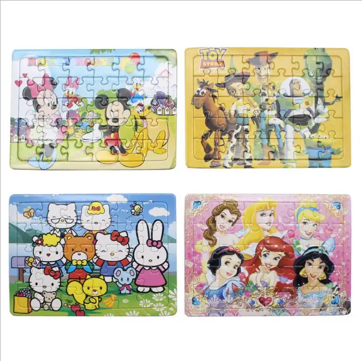 15x10 см Пазлы Мультфильм 40 шт. бумага милый мультфильм Динозавры головоломки Развивающие игрушки для детей подарок