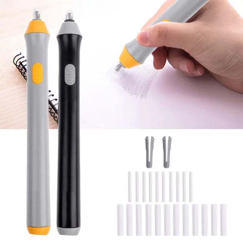 

Electri Rubber Eraser Sketch Drawing Erasing Battery School Stationery Supplies