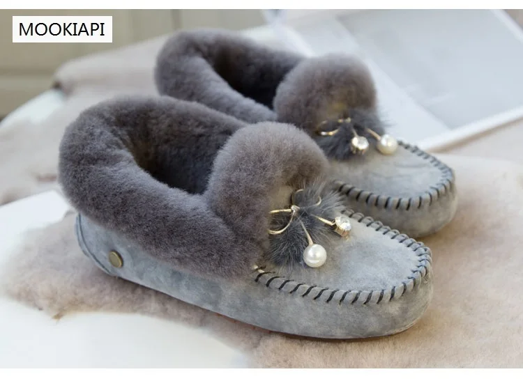 В 2019 г. Новейшие модные зимние ботинки в европейском стиле из натуральной овчины