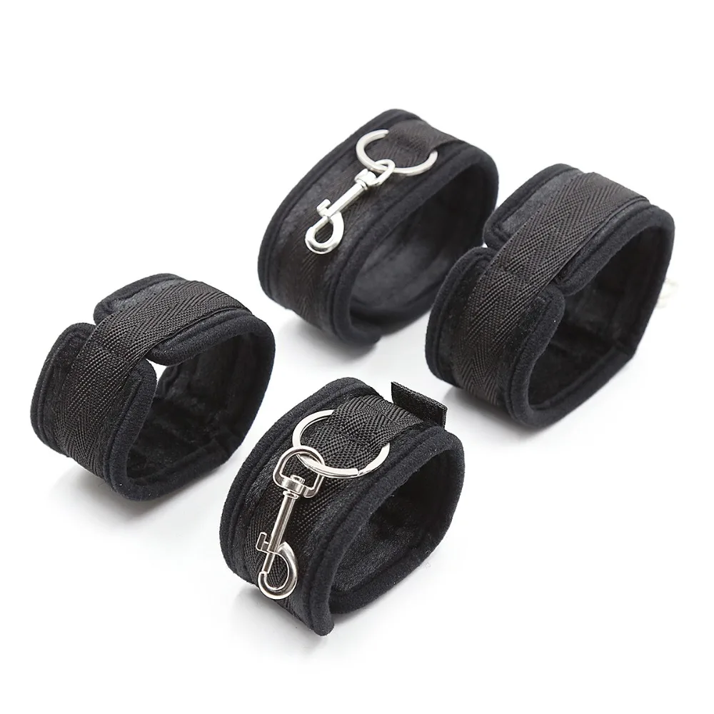 

BDSM Bondage Restraint Set Sex Toys For Woman Couples Handcuffs Ankle Cuffs Slave Fetish Chastity Strap Under Bed Sex Products