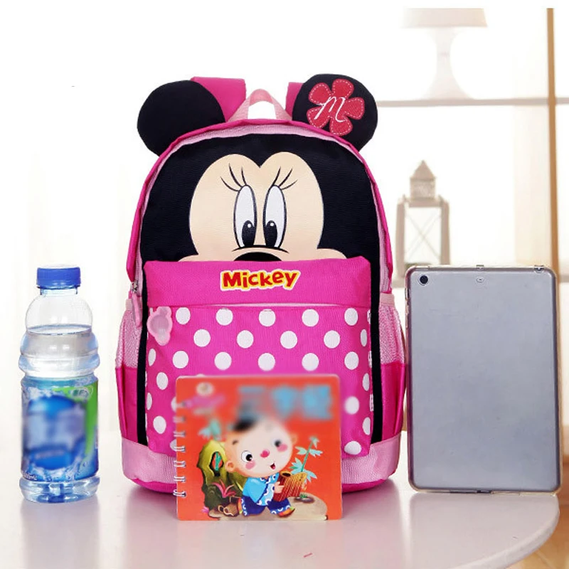 Детская школьная сумка с Микки и Минни для мальчиков девочек милые детские