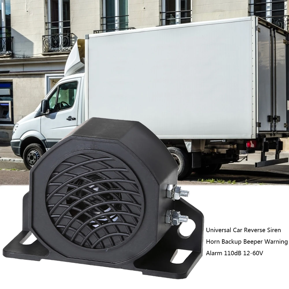 

Universal Car Reverse Siren Horn Backup Beeper Warning Alarm 110dB 12-60V For Industrial Heavy Duty Commercial Vehicles Speaker