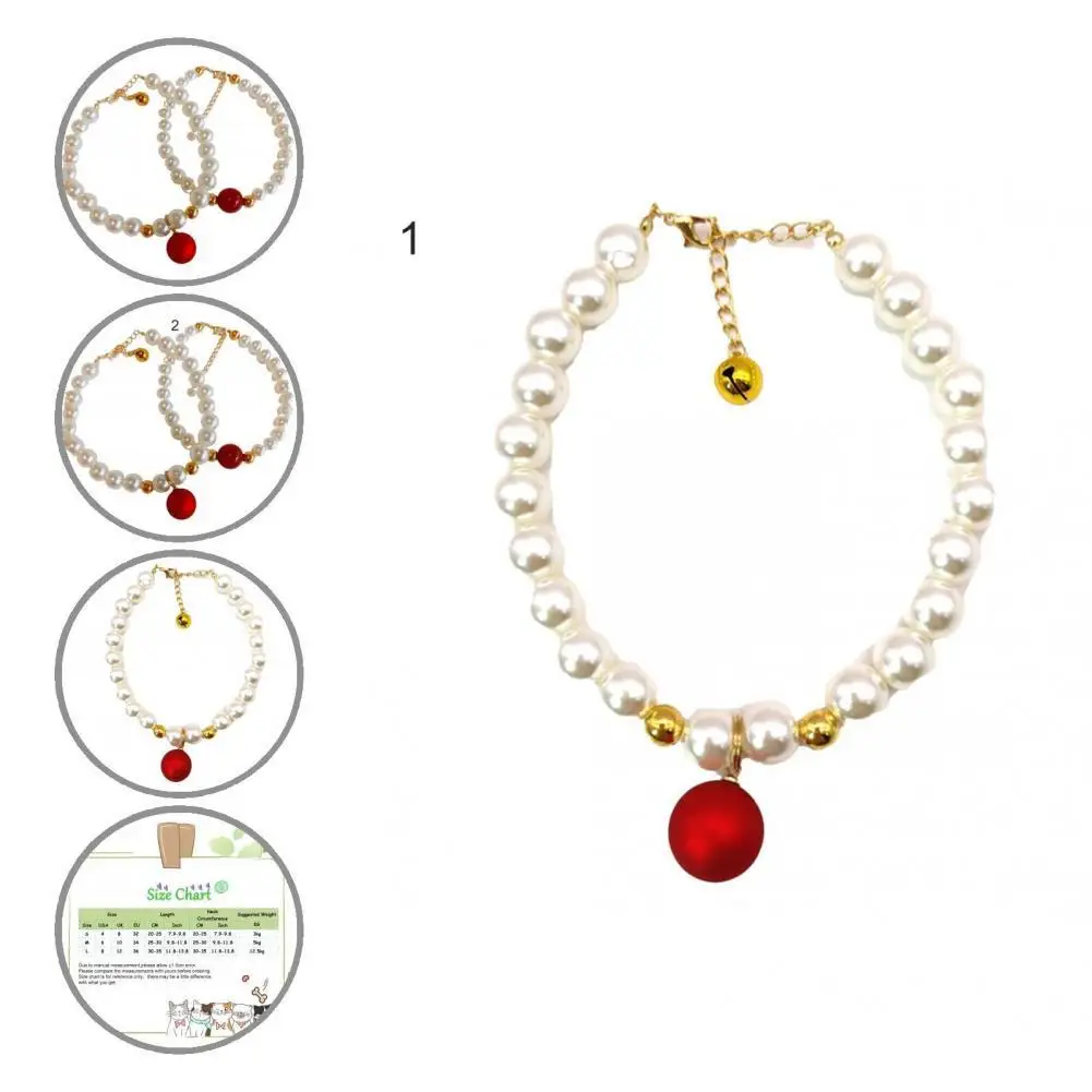 

Wear-resistant Vintage Beautiful Pet Cat Puppy Collar with Bell for Party