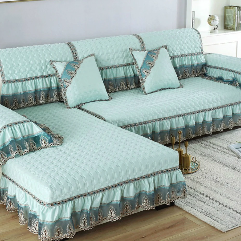 Секционный чехол для дивана разных размеров однотонная Подушка простой дизайн