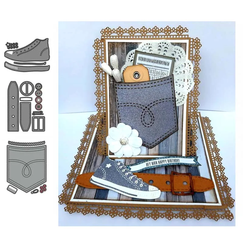 Обувные и этикетки металлические штампы для резки штампованные формы украшение