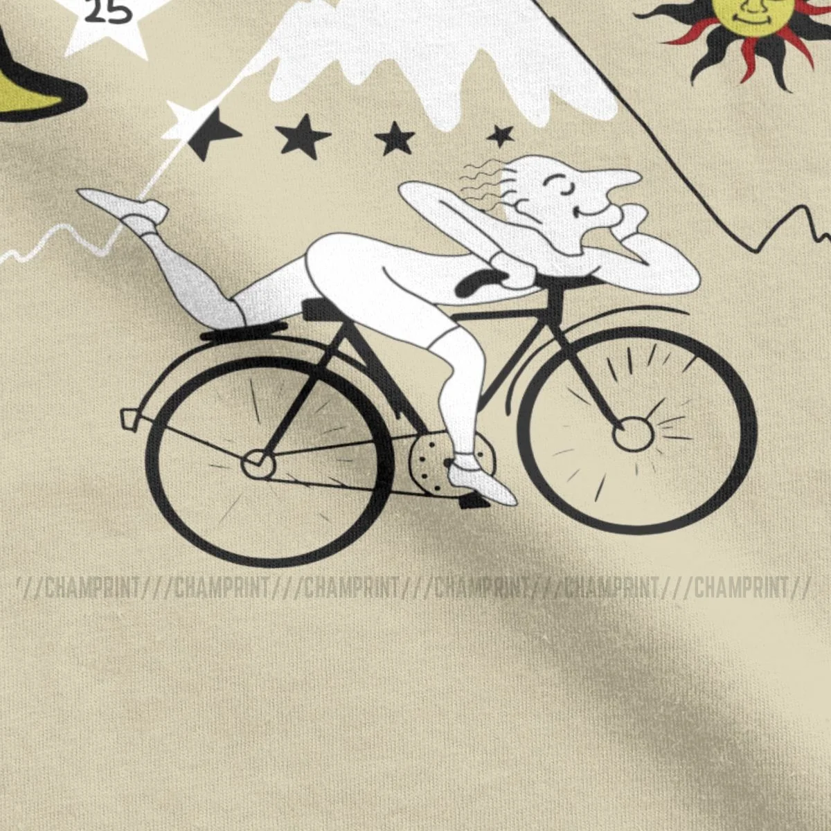 Велосипедный день Альберта хофманна футболки Мужская Футболка ЛСД кислота Ваш