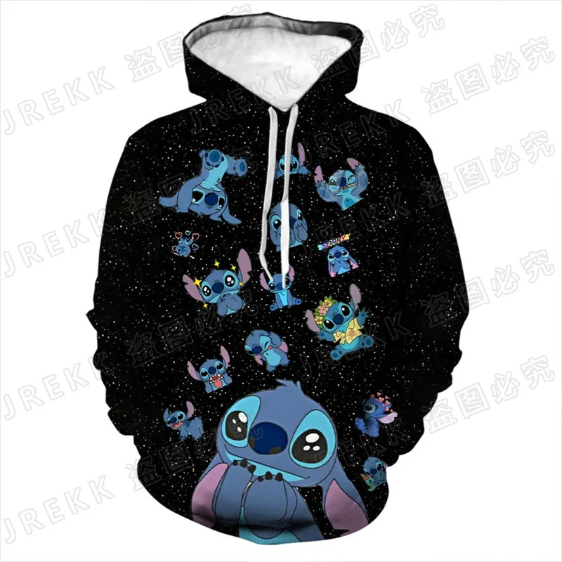 Детские толстовки Ститч диснеевским принтом новинка на весну Мужская толстовка