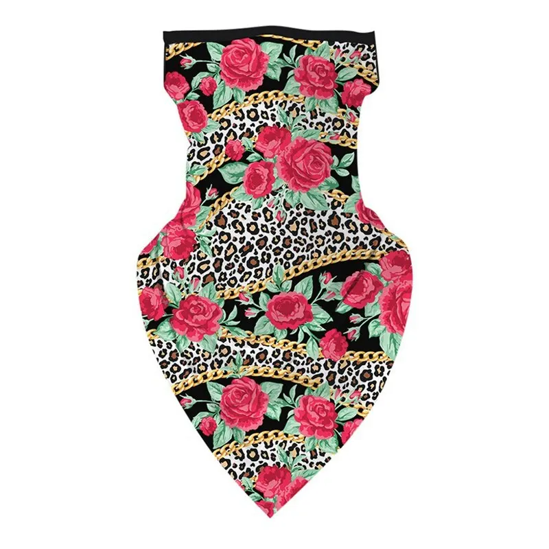 

Face Mask Bandana Tube Head Scarf Neck Gaiter Mouth Cover Flower Printed Headband Hiking Motorcycle ear Scarf Dustproof