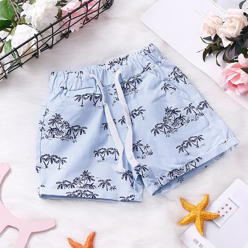 Шорты для мальчиков летние пляжные штаны повседневные универсальные хлопковые