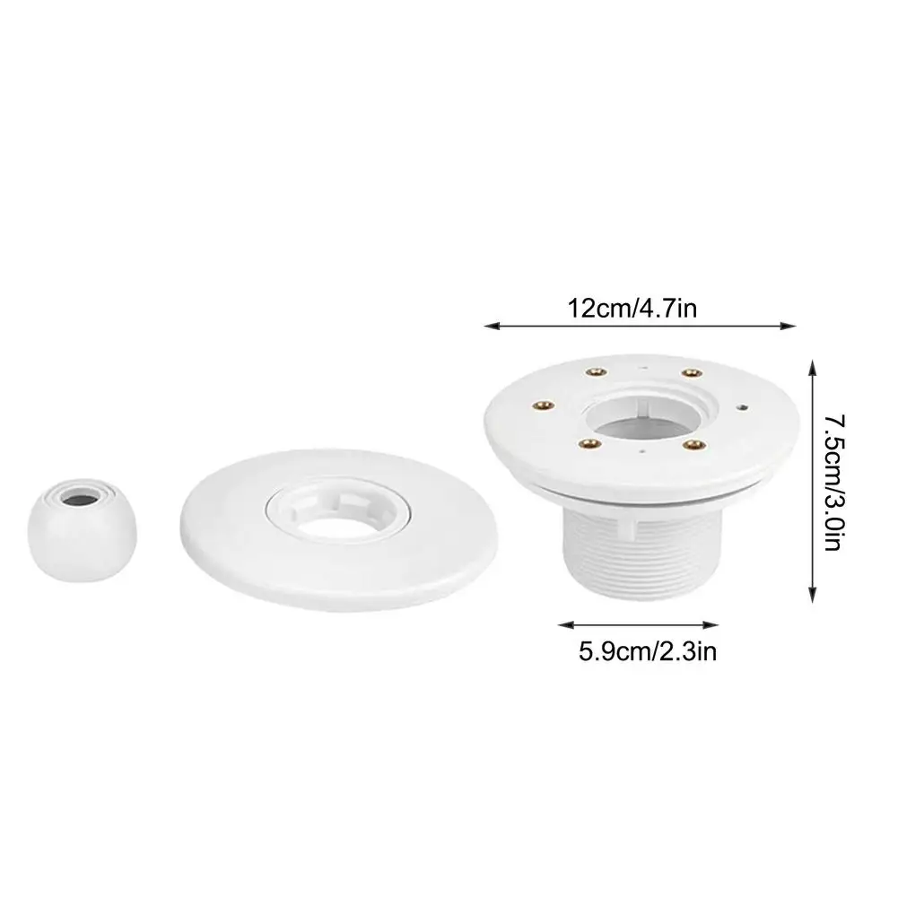 

360 Degree Rotation Swimming Pool Nozzle Spa Outlet Jet Nozzle Replacement Accessories Outdoor Pool Accessories