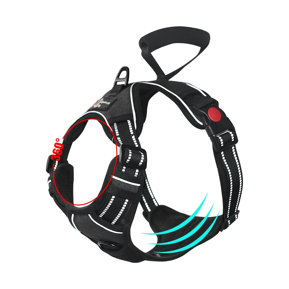 Шлейка для собак Bitsymore регулируемый светоотражающий жилет водонепроницаемый