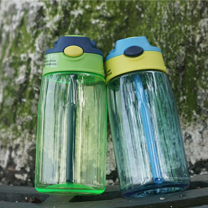 Экологичная пластиковая бутылка для воды My Water Straw объемом 480 мл спорта и