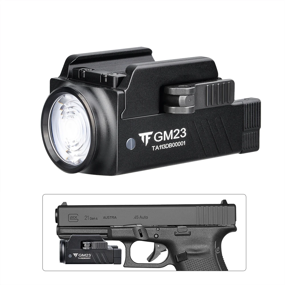 

TrustFire Gm23 800Lm Weapon Light Powerful USB LED Tactical Flashlights Compact Size Quick Release For Glock 17 19 21 Taurus G2C