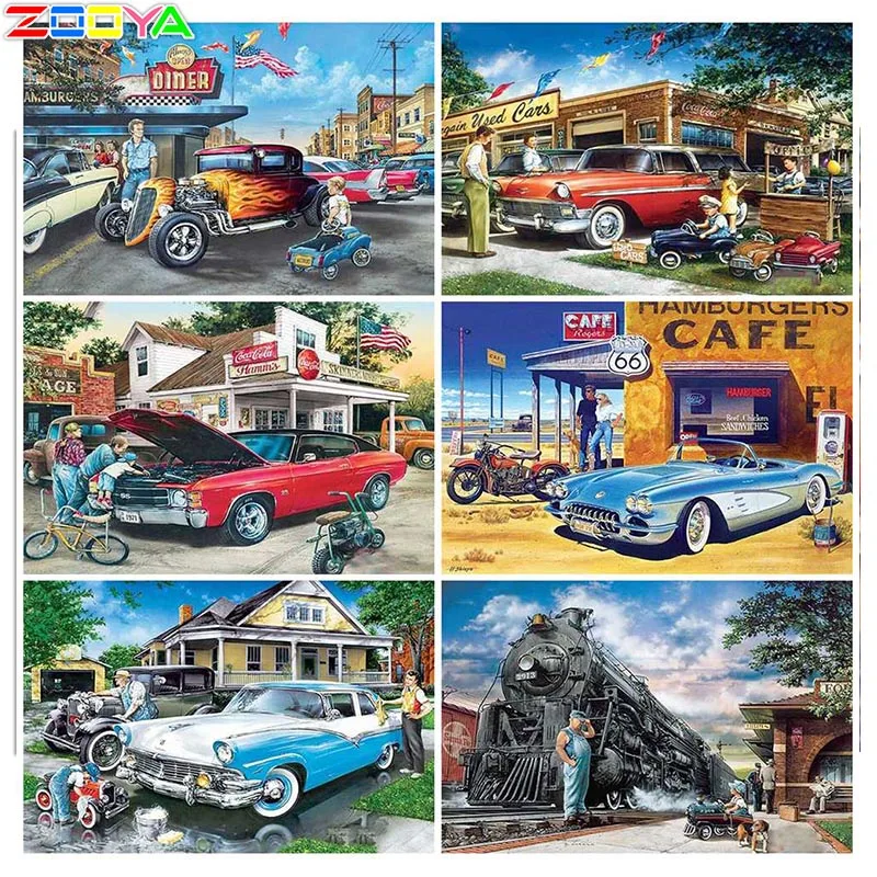 5D картина Полный алмаз природный пейзаж стразы семейное искусство ручная работа