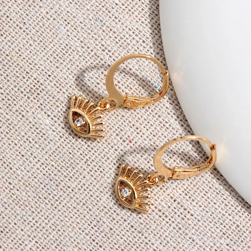 JJFOUCS новые крошечные серьги кольца с кристаллами для женщин модные золотые