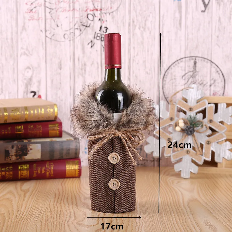 Рождественская одежда на новый год 2020 пылезащитный чехол для винной бутылки
