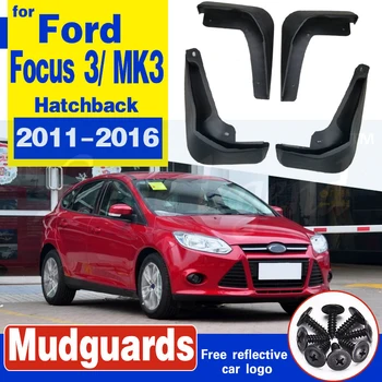 Fender FlaresสำหรับFord Focus 3 MK3 Hatchback 2011-2016 Mud Flaps Splash Guards Mudflapsอุปกรณ์