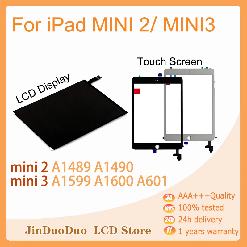 

Tablet Lcds 7.9" For iPad Mini 2 Mini 3 Gen Retina LCD Display Touch Screen For Apple Mini2 A1489 A1490 Mini3 A1599 A1600 A1601