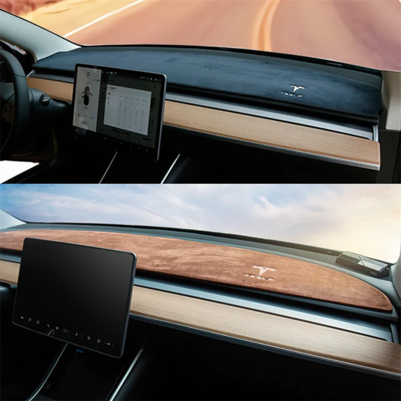 Коврик для приборной панели автомобиля Tesla Model 3/Y нескользящая накладка на заднее