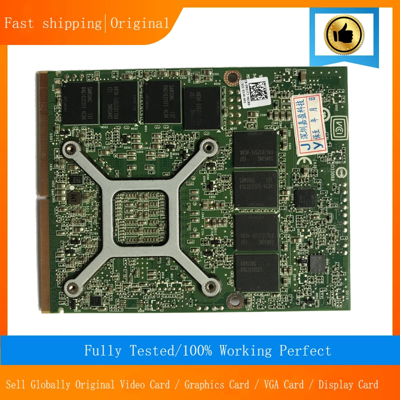 Лидер продаж! Видеокарта Quadro 3000M Q3000M N12E Q1 A1 VGA видеокарта 2 ГБ для Dell Precision M6600 M6700 M6800