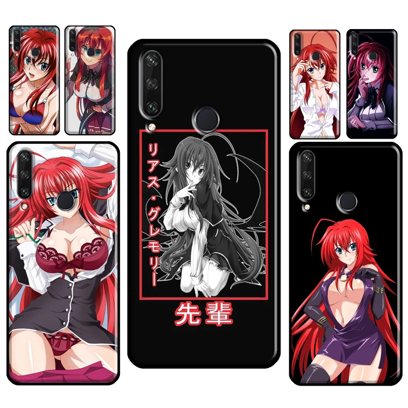Старшая школа DxD Rias Gremory для Huawei Y3 Y5 Y6 Y7 2017 2018 Y9 Prime 2019 Y7A Y6P Y5P 2020 Nova 5T 2i 3i чехол