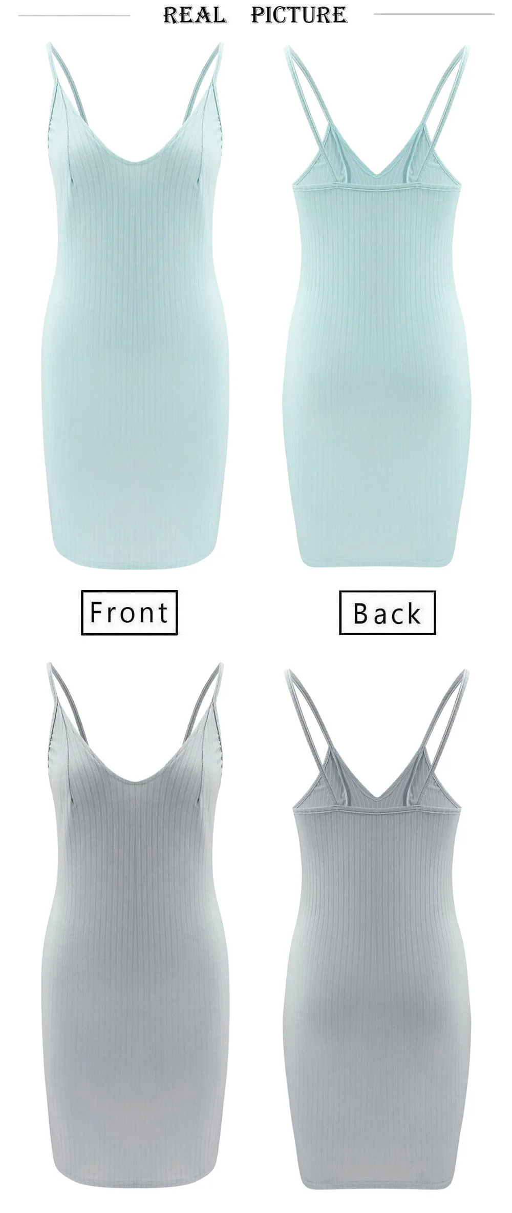 

Women's Slim Spring Dress Sexy V-neck Solid Color Suspender Summer Casual Stretchy Elastic Elegant Bodycone Dresses