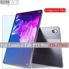Закаленное стекло для планшета Lenovo Tab P11 Pro, 11,5 дюйма, 2020, закаленная пленка, защита экрана, устойчивая к царапинам, Ультрапрозрачная, для TB-J706F